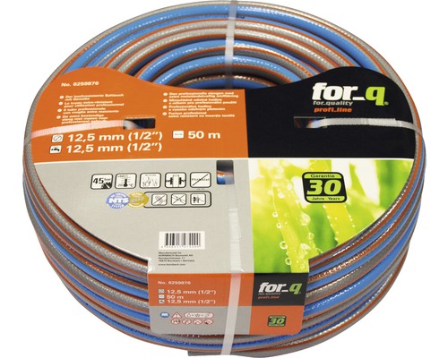 Aufgerollter Gartenschlauch, 12,5 Millimeter Durchmesser, 50 Meter Länge