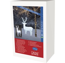 Verpackung einer LED-Dekofigur Reh für den Außenbereich