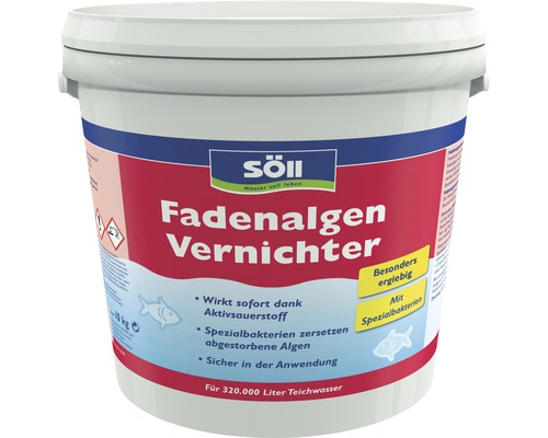 Fadenalgen Vernichter Söll 10 kg Söll Fadenalgen Vernichter für 320.000 Liter Teichwasser in einem Eimer
