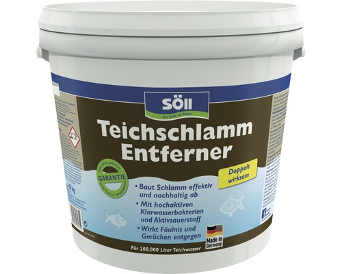 TeichschlammEntferner Söll 10 kg Eimer Teichschlamm Entferner für 200000 Liter Teichwasser