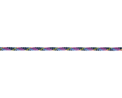 Passatleinen Polyester Ø 16 mm blau-rot-gelb-schwarz Meterware
