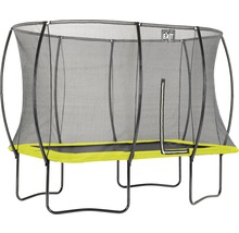 Trampolin EXIT Silhouette mit Sicherheitsnetz 244x366 cm lime
