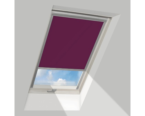 Verdunkelungsrollo FAKRO bordeaux manuell ARF 114x118 cm (10) Dachfenster mit Verdunkelungsrollo