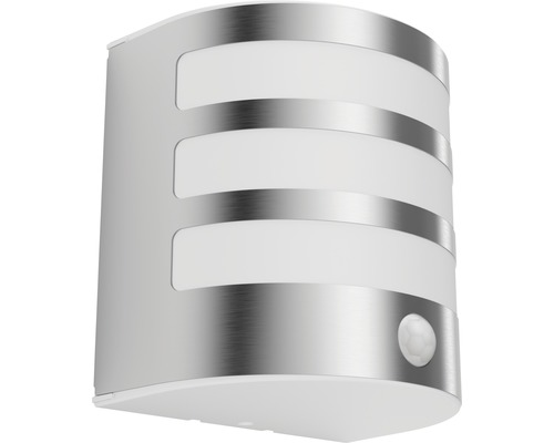 LED Außenwandleuchte Mit Bewegungsmelder - 14W, 1200 Lumen, Edelstahl-Look, IP54