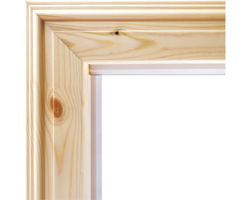 Detailansicht eines Holzfensterrahmens
