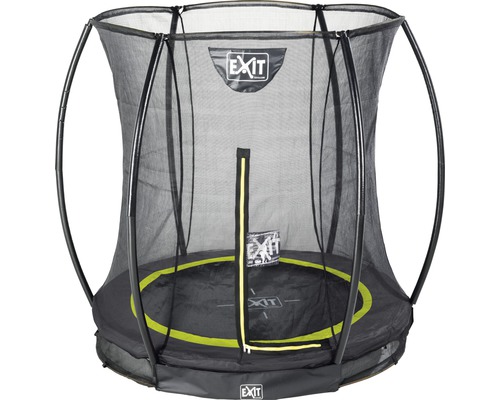 Schwarzes EXIT Toys Trampolin mit Sicherheitsnetz