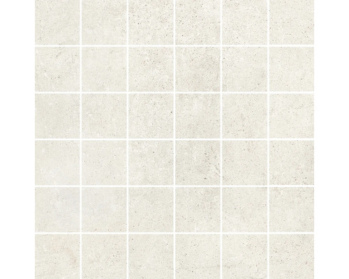 Feinsteinzeugmosaik HOMEtek Ivory matt 29,8x29,8 cm Inhalt 3 Stück Mosaikfliese aus Naturstein, quadratisch