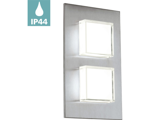 Quadratische Wandleuchte mit Schutzart IP44