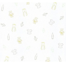 Muster mit Babyartikeln