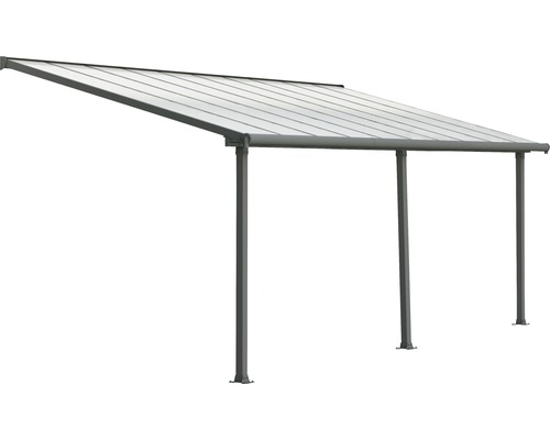 Terrassenüberdachung Palram – Canopia Olympia 3x6.1 619 x 295 cm RAL7016 grau