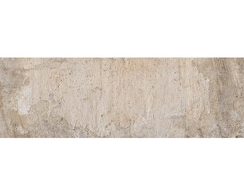 Nahaufnahme einer beigen Wandfliese mit strukturierter Oberfläche