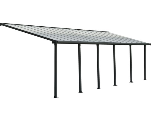 Terrassenüberdachung Palram – Canopia Olympia 3x8.5 860 x 295 cm RAL7016 grau