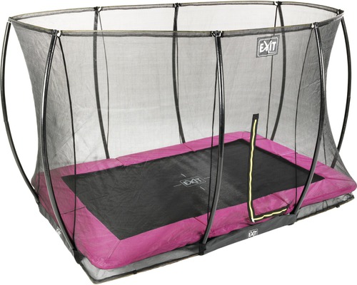 Rechteckiges Gartentrampolin mit Sicherheitsnetz