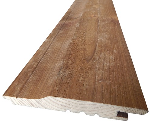 Stulpschalung Fichte "A/B" KDI braun 2700 x 146 x 19 mm Holzprofilbrett aus Holz