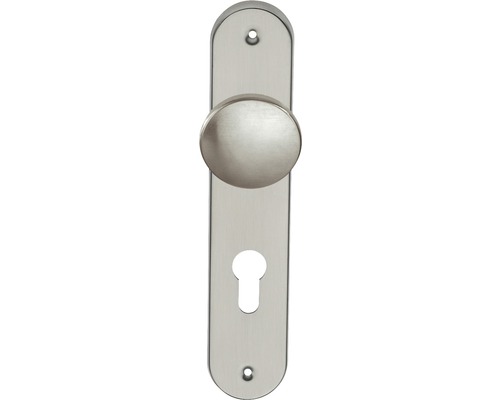 Knopflangschild PZ edelstahl/satiniert für Haus + Wohnungseingangstüren