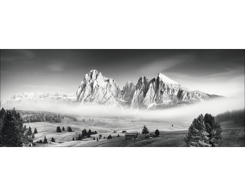 Glasbild Mist & Mountain 50x125 cm GLA2018