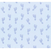 Tapete mit Babyfußabdruckmuster