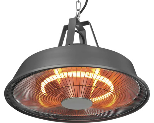 Hängender Heizstrahler für den Außenbereich mit Lampe