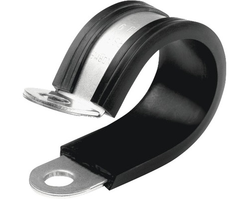 Rohrhalterungsschelle Edelstahl RSGU 12x22 mm, 100 St. Rohrschelle mit Gummieinlage