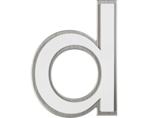 Buchstabe d aus Metall