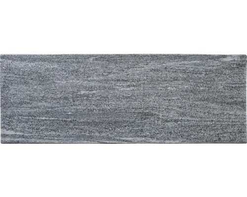 FLAIRSTONE Poolumrandung Beckenrandstein Arctic Gneis Element gerade grau 1 Längsseite gerundet 115 cm x 35 cm x 3 cm