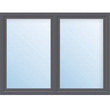 Kunststofffenster 2-flg. ARON Basic weiß/anthrazit 1200x500 mm-thumb-0