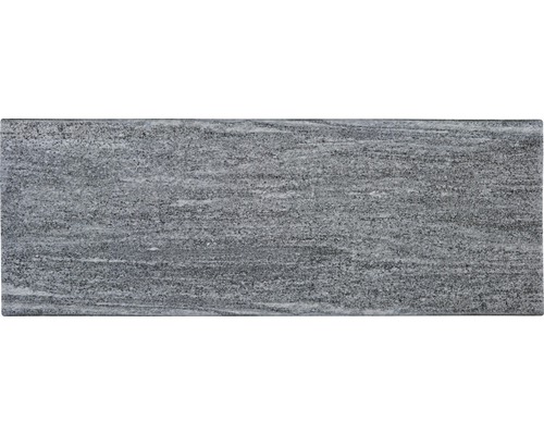 FLAIRSTONE Poolumrandung Beckenrandstein Arctic Gneis Element gerade grau 2 Längsseiten gerundet 115 cm x 35 cm x 3 cm