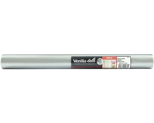 Rolle silberne Dekorfolie von Venilia, 45 cm x 1,5 m