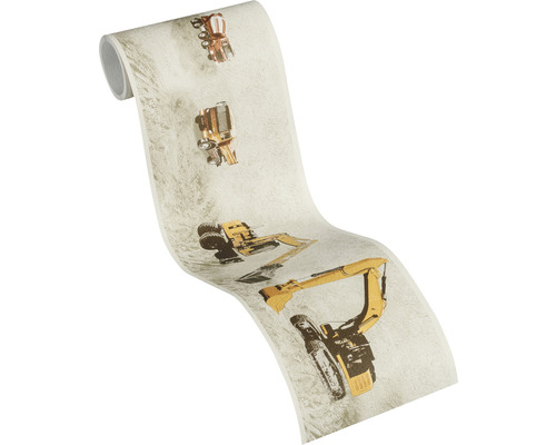 Tapetenrolle mit Baustellenfahrzeugmuster