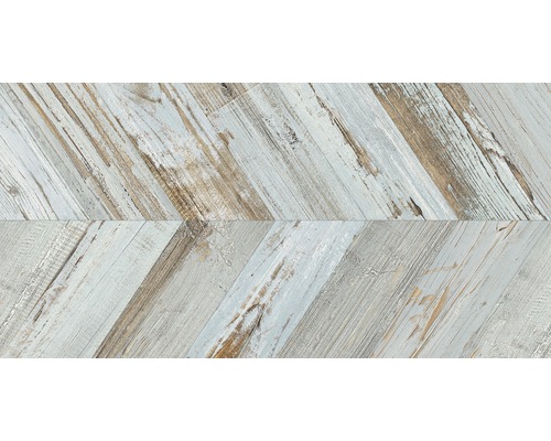 Holzboden im Fischgrätmuster