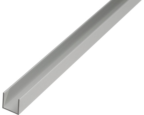 U-Profil Alu silber 10x8x1,3 mm, 2 m