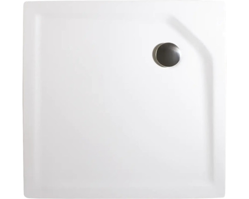 Quadratische Duschwanne mit Ablauf