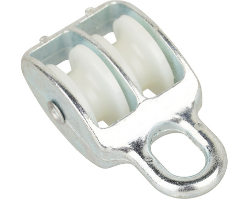Blockseilrolle Mamutec doppelt für 8 mm Seile Blockseilrolle Mamutec doppelt für 8 mm Seile