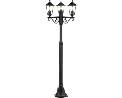 Kandelaber IP44 3-flammig HxØ 2000x520 mm Carleen schwarz Kandelaber Dreiflammige Gartenlaterne zur Beleuchtung von Aussenbereichen
