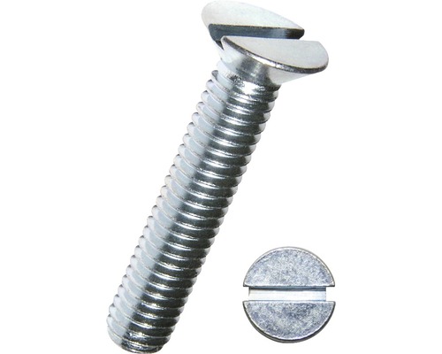 Senkschraube m. Schlitz DIN 963 M2,5x16 mm galv. verzinkt Holzschraube mit Senkkopf und Schlitz