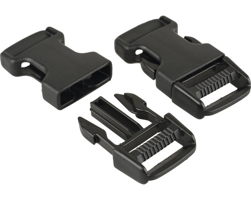 Kunststoff-Steckschließer, dreiteilig