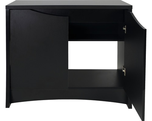 Waschtischunterschrank mit zwei Türen und einem Regal