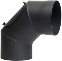 Ofenrohrbogen mit 45 Grad Winkel aus Stahl