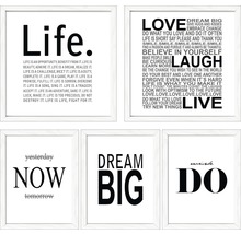 Gerahmtes Bild Good Things Take Time 5er-Set 57x47 cm