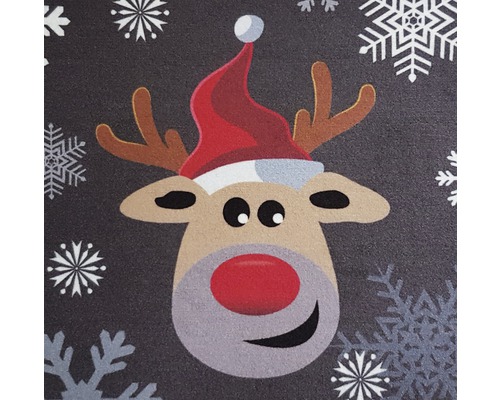 Fußmatte mit Rentier und Schneeflocken Motiv