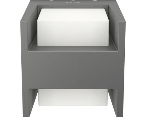 Graue Philips Wandleuchte mit zwei Leuchtmitteln