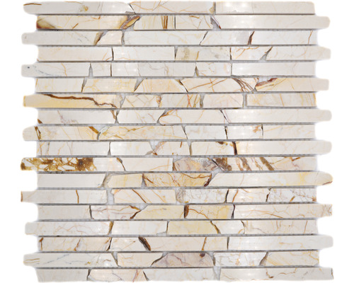 Natursteinmosaik MOS Brick 2807 beige 30,5x32,2 cm Mosaikfliese aus Naturstein