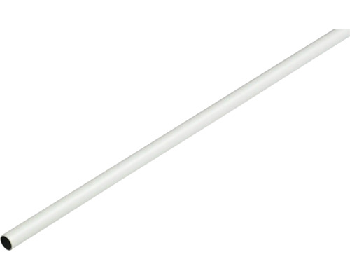Schrankrohr rund, für mittlere Belastung, 600 mm, weiß, 1 Stück Weißes Metallrohr