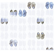 Muster mit Babyschuhen