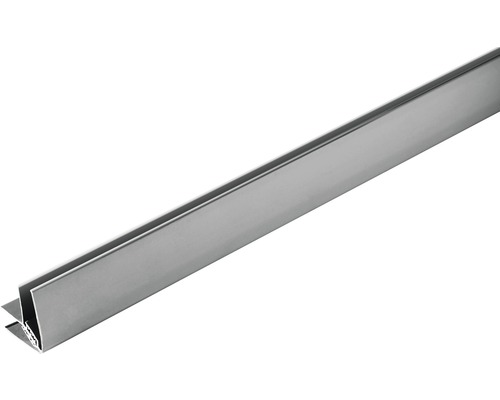 Winkelleiste 2600 mm aus Kunststoff Dekor Alu für Paneelstärke 5-8 mm Aluminium Abschlussprofil