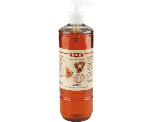 Ergänzungsfuttermittel für Hunde und Katzen DIBO® Lachsöl 500 ml