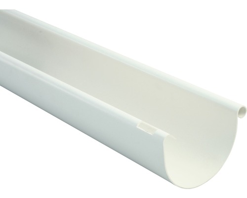 Marley Dachrinne Kunststoff halbrund Verkehrsweiß RAL 9016 NW 125 mm 2000 mm Marley Dachrinne Kunststoff halbrund Verkehrsweiß RAL 9016 NW 125 mm 2000 mm