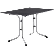 Klapptisch vivodur 120 x 80 x 73 cm graphit grau