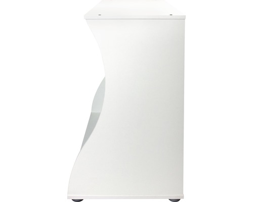 Weißer Unterschrank mit Regal