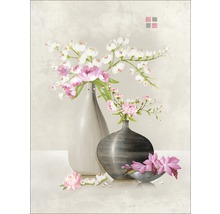 Gemälde mit Blumen in Vasen